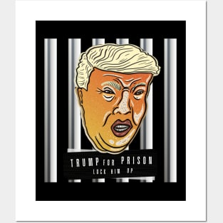 Trump For Prison Lock Him Up Posters and Art